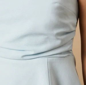 Elegant Sexy Sleeveless Backless Bandeau Neckline Ruffle Tight Waist Solid Colo Formal Dress