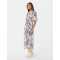 Custom Elegant V-Neckline Short Puff Sleeve Tie Waist Button-Through Front Casual Dress