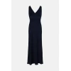 Sexy Luxury V-Neckline Sleeveless High Tight Waist Cut Out Solid Color Mature Dress