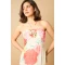 Sweat Elegant Halter-Neckline Sleeveless High Ruffle Tight Waist Floral Print Dress