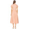 High quality Hot sale Light V neck Exquisite Casual Elegant Freedom Woman's Midi Dress