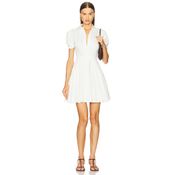 Hot sale 2025 New fashion High quality Deep V neckline Elegant Sexy Woman's Mini Dress