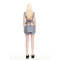 High quality Sleeveless Backless Round neckline Back Bow Tie trims Casual Woman's Blouses