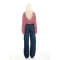 Oversized Elegant Casual Classical Round neckline Long Sleeve Stripe Woman's Blouses