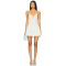 Hot Sale Fashionable Light  Weight Poplin Floral Open Back Spaghetti Strap Mini Dress