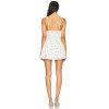 Hot Sale Fashionable Light  Weight Poplin Floral Open Back Spaghetti Strap Mini Dress