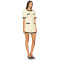 Luxurious Tweed Little Chanel Style Black Gold Color Blocking  Gold Buttons Dress