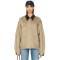 2025 Hot Sale Fashionable Customized Khaki Utility Style Twill Fabric Corduroy Collar Jacket