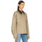 2025 Hot Sale Fashionable Customized Khaki Utility Style Twill Fabric Corduroy Collar Jacket