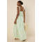 Daily Sample Square Neckline Camisole Allover Abstract Stripes Smocked Back Casual Dress