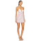 Back Baring Halter Design Fresh Floral Print Patchwork Embroidered Short Dress