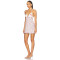 Back Baring Halter Design Fresh Floral Print Patchwork Embroidered Short Dress