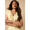 Elegant V-Neckline Cascading Ruffle Tight Waist Solid Color Casual Tiered Dress