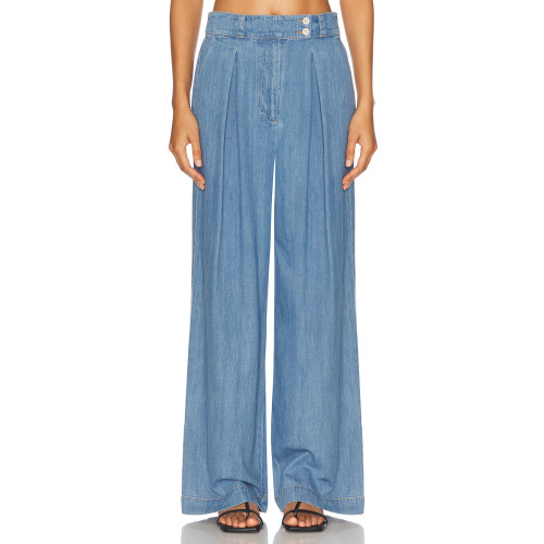 New fashion Fashionable Customized Simple Elegant High Waisted Wide Leg Trousers Woman's Pants