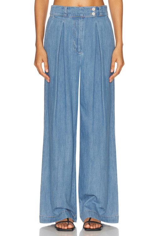 New fashion Fashionable Customized Simple Elegant High Waisted Wide Leg Trousers Woman's Pants