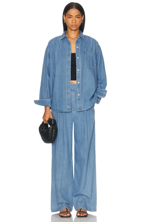 New fashion Fashionable Customized Simple Elegant High Waisted Wide Leg Trousers Woman's Pants