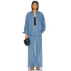 New fashion Fashionable Customized Simple Elegant High Waisted Wide Leg Trousers Woman's Pants