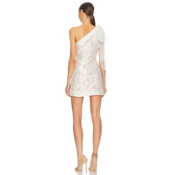 New fashion Hot sale Sexy Custom Logo High quality One shoulder Woman's Mini Dress