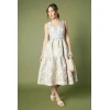 Elegant Sweat Heart-Neckline Sleeveless Ruffle Tight Waist Casual Tiered Dress