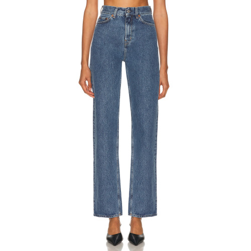 Ladies Classical Stylish High quality Slim Exquisite Elegant Straight leg Denim Pants
