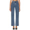Ladies Classical Stylish High quality Slim Exquisite Elegant Straight leg Denim Pants
