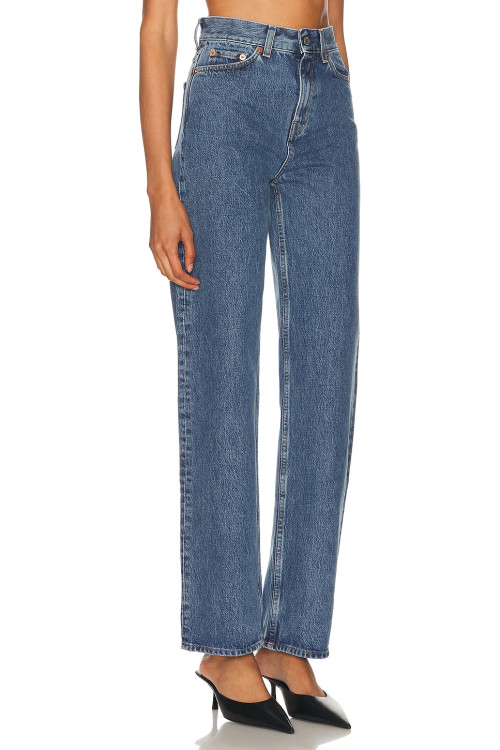 Ladies Classical Stylish High quality Slim Exquisite Elegant Straight leg Denim Pants
