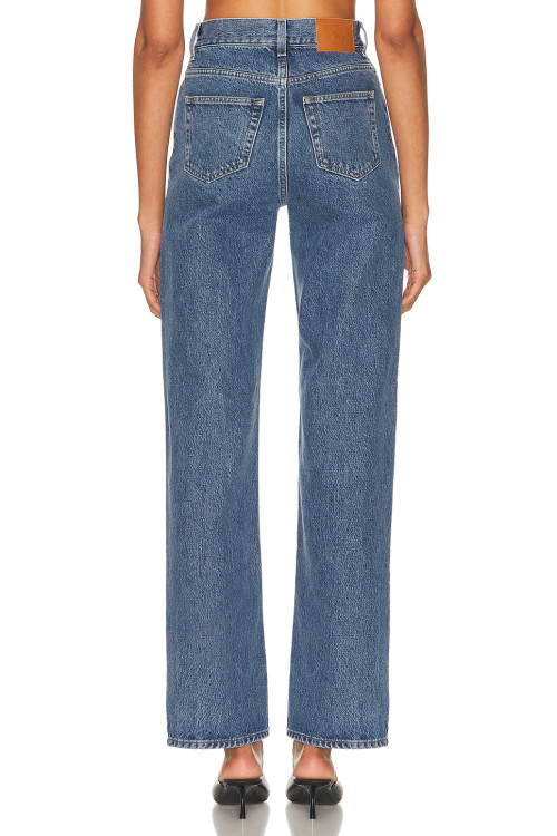 Ladies Classical Stylish High quality Slim Exquisite Elegant Straight leg Denim Pants