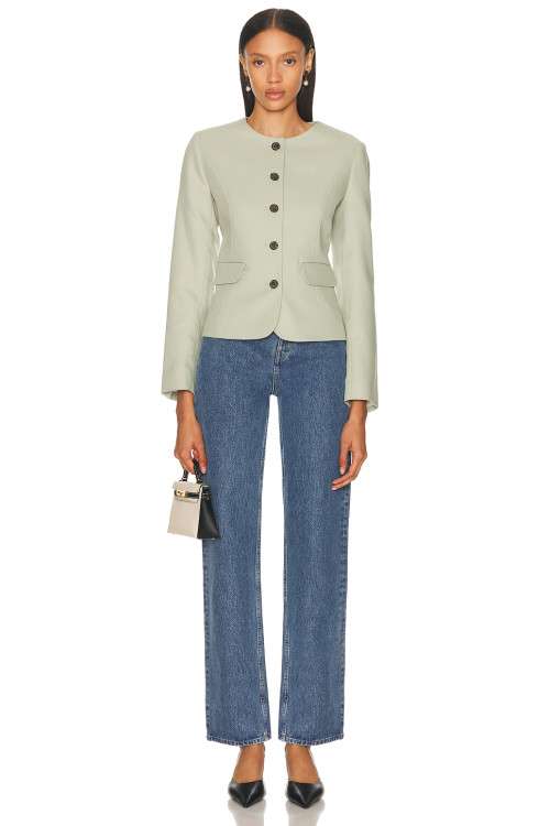 Ladies Classical Stylish High quality Slim Exquisite Elegant Straight leg Denim Pants