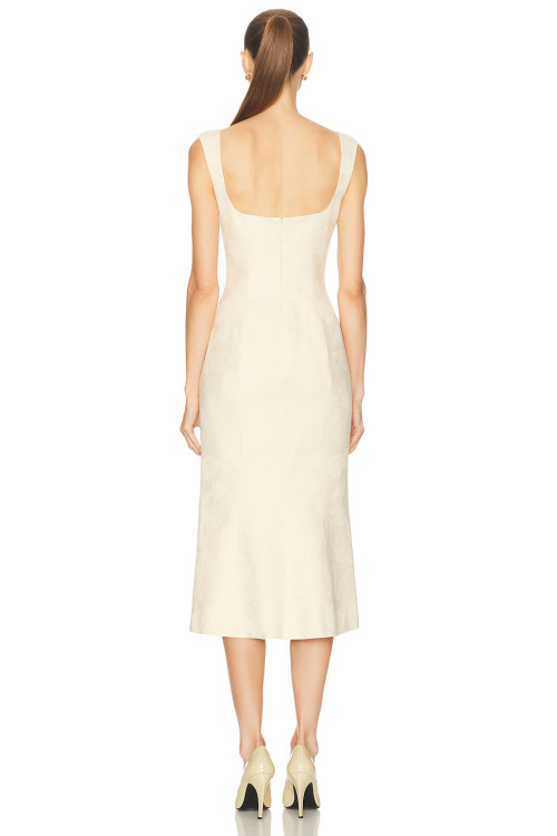 Elegant Fashion Square-Neckline Sleeveless Backless Solid Color Formal Dress
