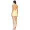 Halter V neckline Backless Sleeveless Front Button High quality Woman's Mini Dress