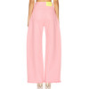Flowy High waisted Oversized Playful Casual Wide leg Frayed hem Classical pocket Woman's Pants