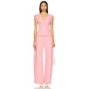 Flowy High waisted Oversized Playful Casual Wide leg Frayed hem Classical pocket Woman's Pants