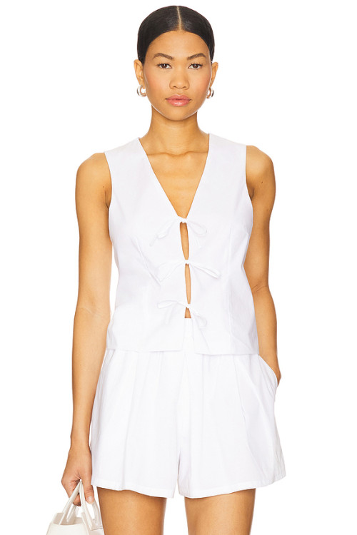 Fashionable High quality Sleeveless V neck Cut out Sexy Stylish Woman's Mini Dress