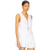 Fashionable High quality Sleeveless V neck Cut out Sexy Stylish Woman's Mini Dress