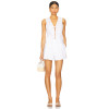 Fashionable High quality Sleeveless V neck Cut out Sexy Stylish Woman's Mini Dress