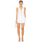 Fashionable High quality Sleeveless V neck Cut out Sexy Stylish Woman's Mini Dress
