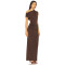 2025 Hot Sale Fashionable Vintage Elegant Form Fitting Ruched One Shoulder Maxi Dress