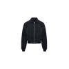 Handsome Fashion Long Sleeve Elasticated Cuffs And Hem Zip Front Coat