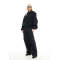Handsome Fashion Long Sleeve Elasticated Cuffs And Hem Zip Front Coat