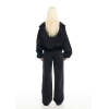 Handsome Fashion Long Sleeve Elasticated Cuffs And Hem Zip Front Coat