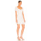 Sweet White Square Necked Puff Sleeves Bow Knot Mini Length Dress