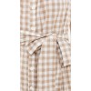 Sample V-Neckline Sleeveless Self-Belt At Waist Plaid Pattern On-Seam Side Pockets Tiered Dress