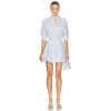 New trends Lightweight High waisted Stand up collar Elegant Cut out Woman's Bubble Dress