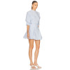 New trends Lightweight High waisted Stand up collar Elegant Cut out Woman's Bubble Dress