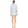 New trends Lightweight High waisted Stand up collar Elegant Cut out Woman's Bubble Dress