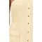 Sample Daily Bandeau Neckline Smocked Elastic Bodice Decorative Buttons Solid Color Dress
