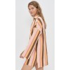 Daily Sample V-Neckline Long Sleeve Pullover Design Striped Print Casual Tops
