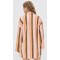 Daily Sample V-Neckline Long Sleeve Pullover Design Striped Print Casual Tops