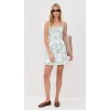 Vacation Style Camisole Square Neckline Backless Food Print Embroidered Trim Casual Dress