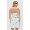 Vacation Style Camisole Square Neckline Backless Food Print Embroidered Trim Casual Dress